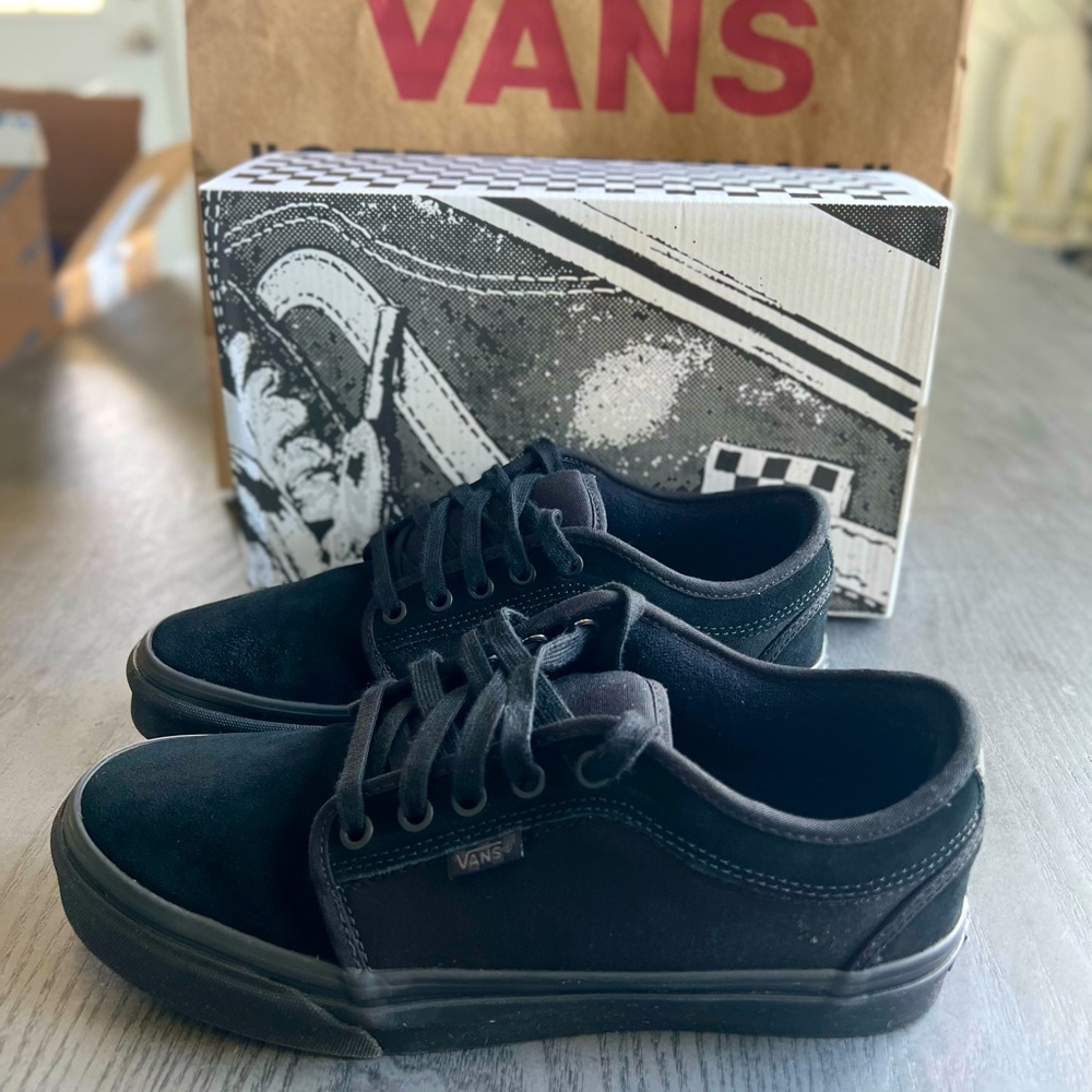 Vans mens black size 8